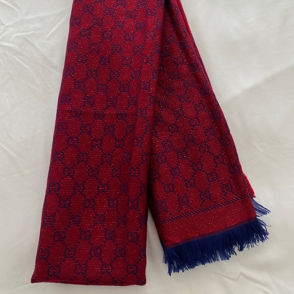 Gucci jacquard reversible scarf new - Picture 1 of 5